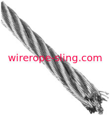 7x7 cabo de aço inoxidável, resistência da fadiga do núcleo da costa da corda de fio dos Ss
