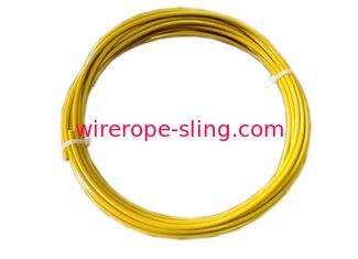 Corda de fio decorativa amarela, cabo de aço inoxidável revestido resistente à corrosão