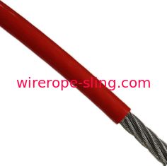 Resistência de abrasão flexível de pouco peso de aço inoxidável revestida de nylon da corda de fio