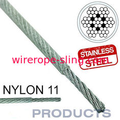 Fator de segurança do metal de aço inoxidável revestido claro da corda de fio de aço 11 grande