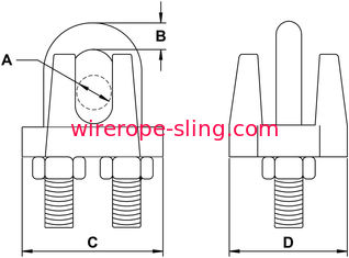 Resistência de corrosão de aço inoxidável clara das braçadeiras de cabo M5 da corda de fio do dever