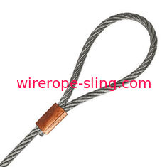 Conjuntos de cabo galvanizados do fio, estilingue da corda de fio com a categoria macia do olho 316 de aço inoxidável