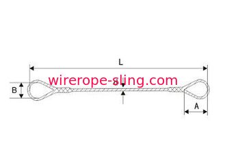 Estilingue da corda de fio de aço de 5mm - de 52mm com superfície galvanizada / Ungalvanized