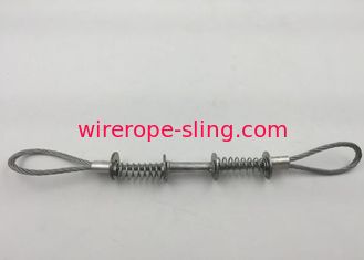 corda de fio da segurança de 3.2mm e estilingue, estilingue galvanizado do fio de aço com comprimento de laço