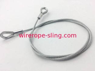 Cancele o material de aço galvanizado 2.0mm do estilingue da corda de fio com o dedal do laço/olho