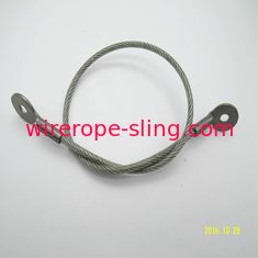 os conjuntos de cabo do estilingue da corda de fio de aço de 4.8mm com grampo/olho engancham o dedal
