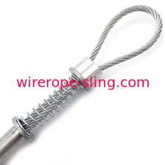 corda e estilingue de fio de aço de Whipcheck da mangueira de 3.2mm com virolas de alumínio