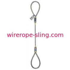 Estilingue 6x25 IWRC da corda de fio do pé da polegada de 1/2 o único olho de 3 polegadas de comprimento para eye o laço flamengo termina