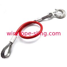 A segurança durável do estilingue da corda de fio de aço pressionou a corda de fio do levantamento do carro do guindaste do reboque do cabo de fio