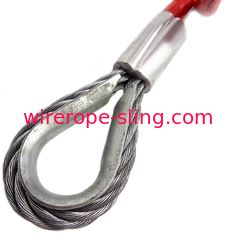 A segurança durável do estilingue da corda de fio de aço pressionou a corda de fio do levantamento do carro do guindaste do reboque do cabo de fio