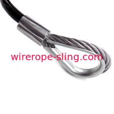 Estilingues de aço inoxidável da corda de fio do único pé com o gancho da trava PARA o reboque do reboque