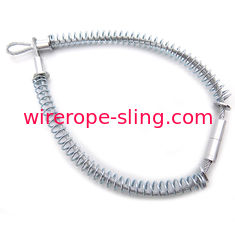 mola de 10mm através do cabo da segurança da verificação dos chicotes do estilingue da corda de fio inoxidável
