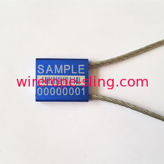 Fechamento galvanizado colorido do selo do cabo da segurança do recipiente da corda de fio de aço