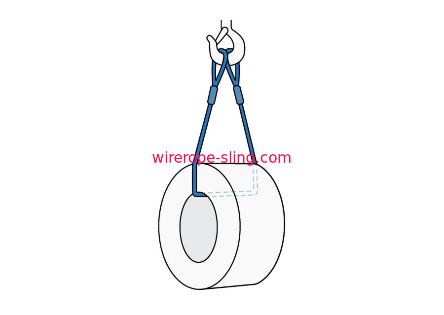 Único estilingue de alta qualidade da corda de fio do berço para aplicações de levantamento