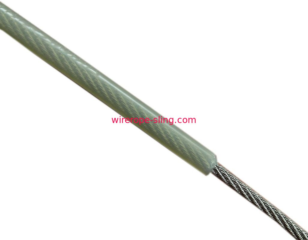 nylon natural de aço inoxidável da corda de fio do cabo 302 304 revestido projetando a finalidade