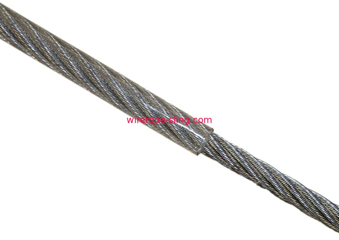 Fio de aço inoxidável revestido do vinil, resistente UV da corda de aço inoxidável do cabo