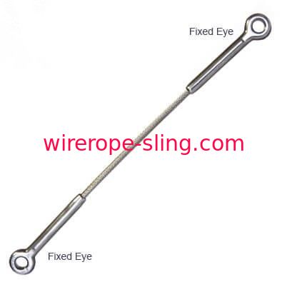 Olho de aço inoxidável dos conjuntos da corda de fio para eye a alta intensidade da corda