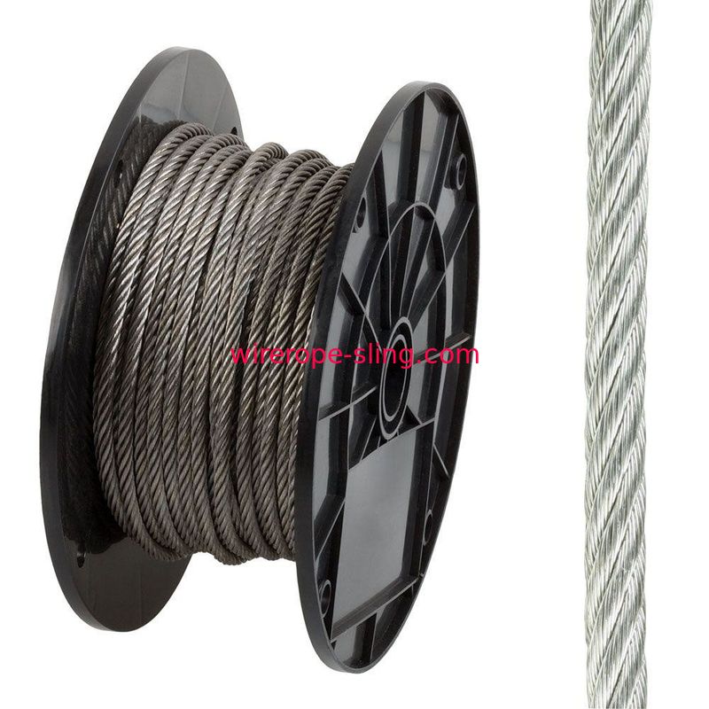 304 316 cordas de fio de aço inoxidável 7 x 37 flexíveis para marinho / reconfortante
