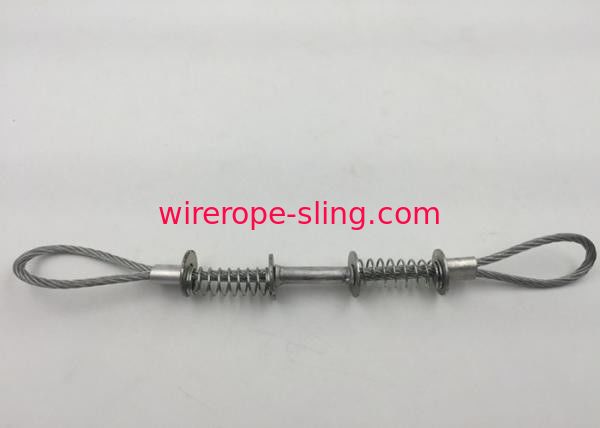 corda de fio da segurança de 3.2mm e estilingue, estilingue galvanizado do fio de aço com comprimento de laço