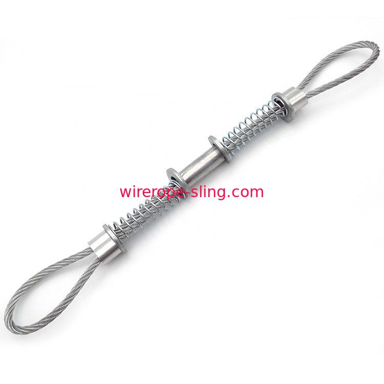 corda e estilingue de fio de aço de Whipcheck da mangueira de 3.2mm com virolas de alumínio