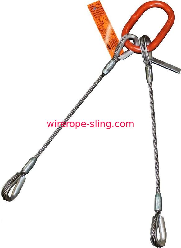 Dedal resistente do estilingue da corda de fio de dois pés” elo a Thimble1-1/2 principal oblongo