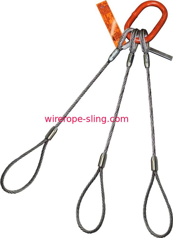 3- O laço flamengo do estilingue da corda de fio do pé termina o elo principal oblongo dos dedais superiores resistentes