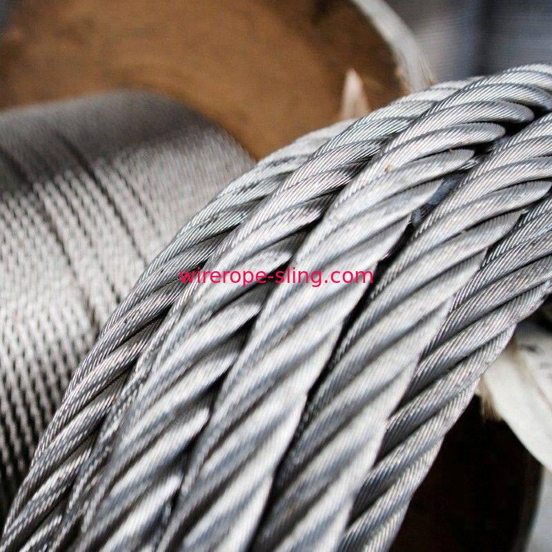 Corda de fio de aço inoxidável extremamente flexível 7x19 de AISI 316 para o equipamento ereto