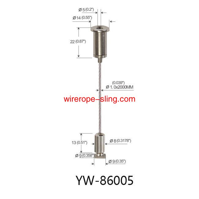 Lighting Hardware Linear Suspensão por FIO leve conjunto de suspensão ajustável YW86005