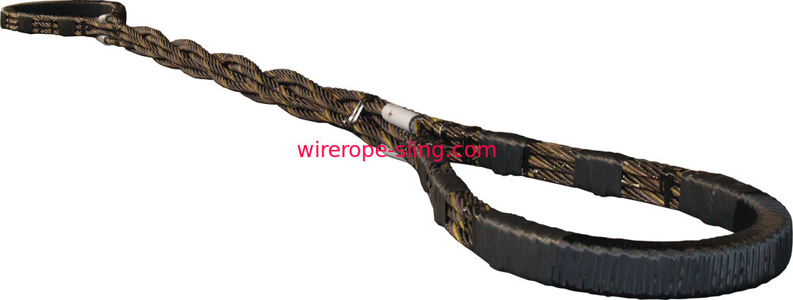 A corda de fio trançado lança o jacaré - flexibilidade alta e confortável colocados em torno das cargas